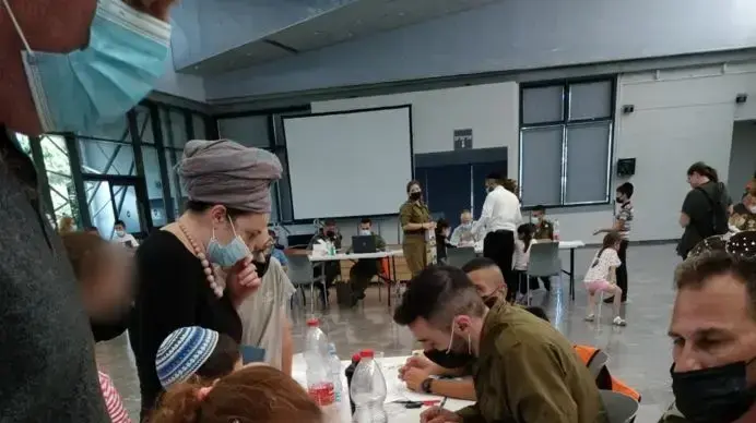 בדיקות סרולוגיות לילדים, בית אבא חושי חיפה, 22 באוגוסט 2021