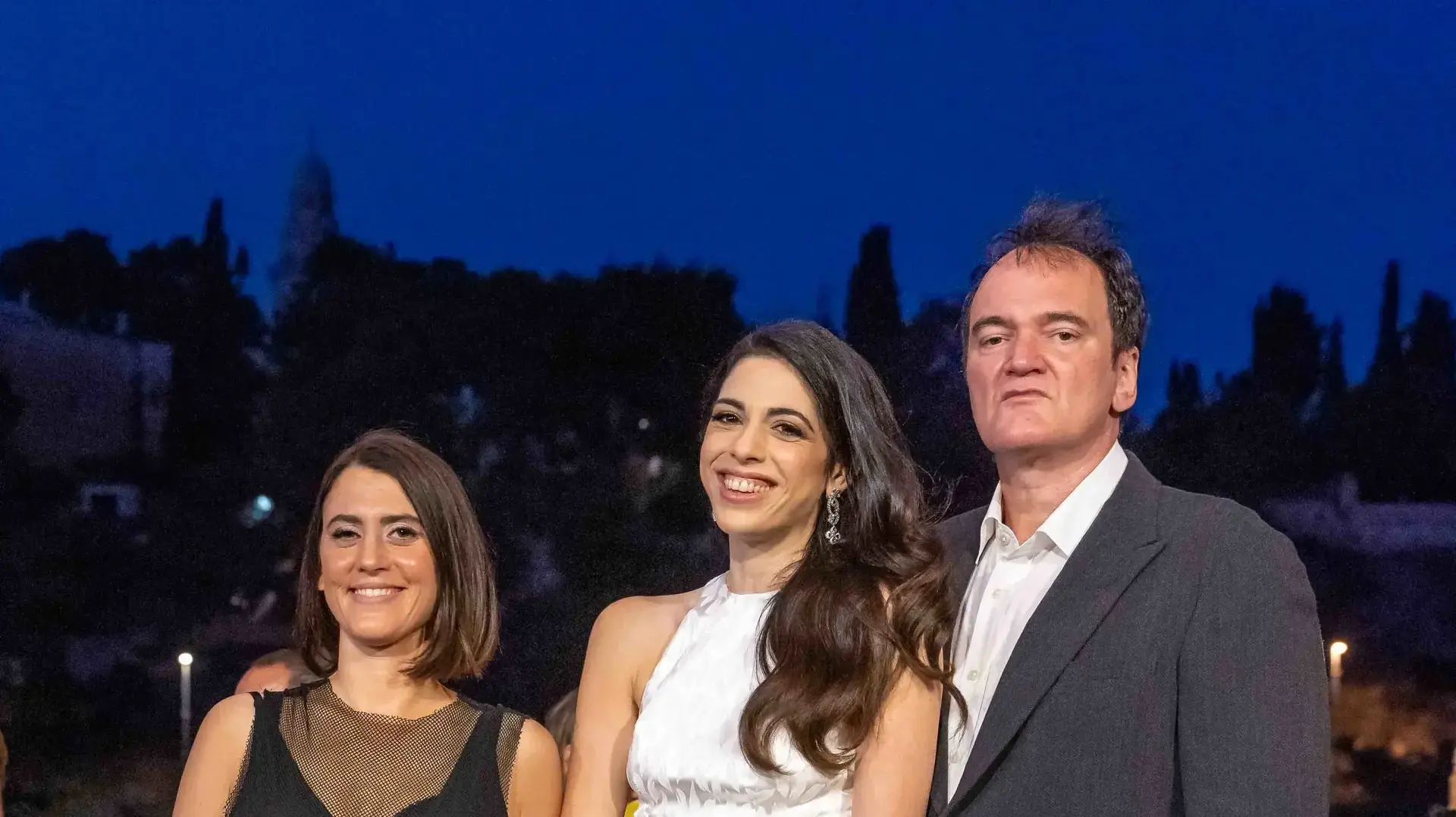 קוונטין טרנטינו ואשתו דניאלה פיק עם ד״ר נועה רגב, מנהלת פסטיבל הקולנוע הבינלאומי ירושלים, באירוע קבלת הפנים של הפסטיבל קוונטין טרנטינו ואשתו דניאלה פיק עם ד״ר נועה רגב, מנהלת פסטיבל הקולנוע הבינלאומי ירושלים, באירוע קבלת הפנים של הפסטיבל