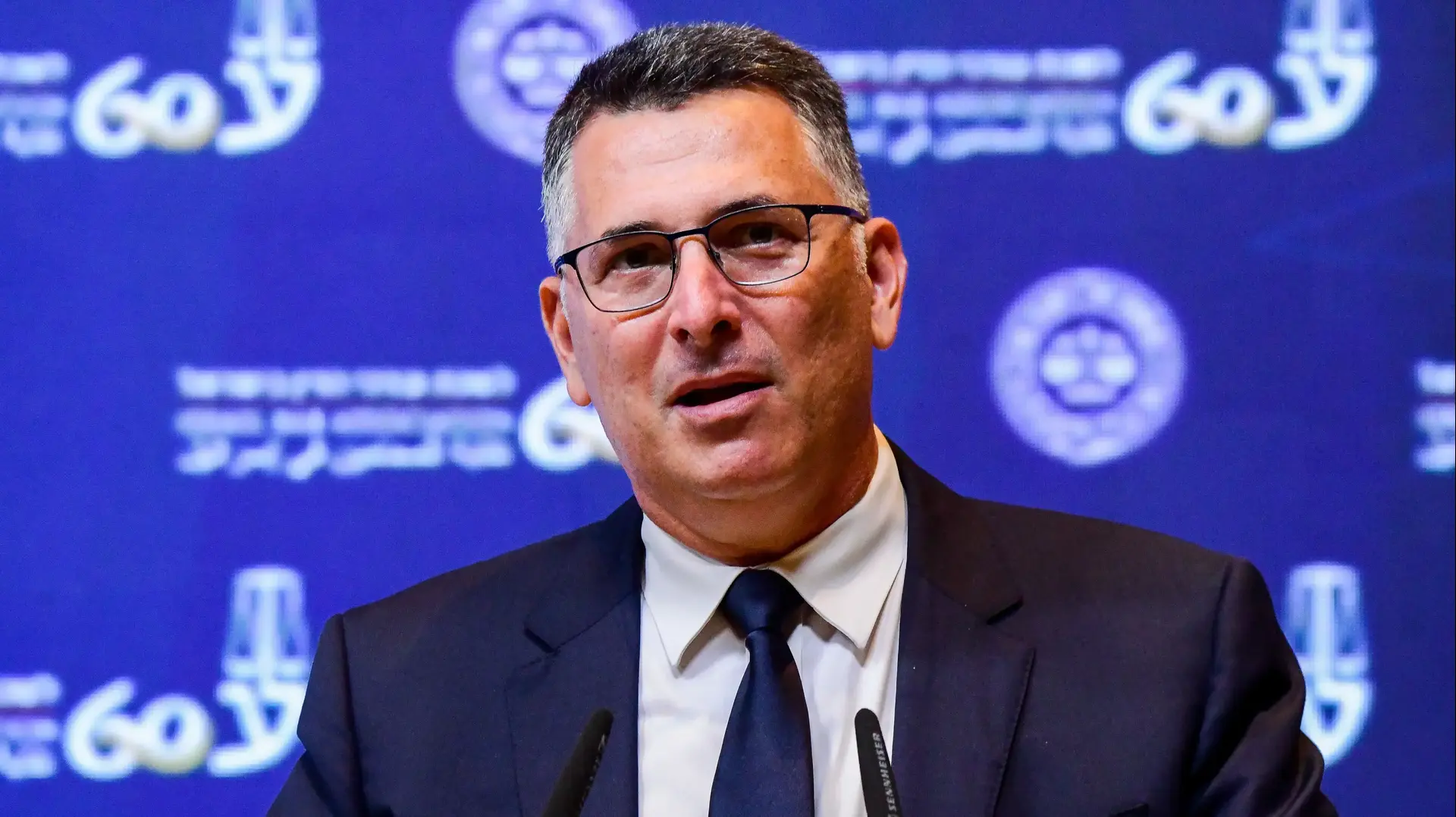 שר המשפטים, גדעון סער במהלך ועידת המשפט 2 בספטמבר 2021 שר המשפטים, גדעון סער במהלך ועידת המשפט 2 בספטמבר 2021