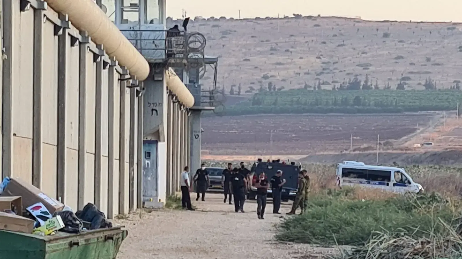 בית כלא גלבוע לאחר בריחת אסירים ביטחוניים, 6 בספטמבר 2021