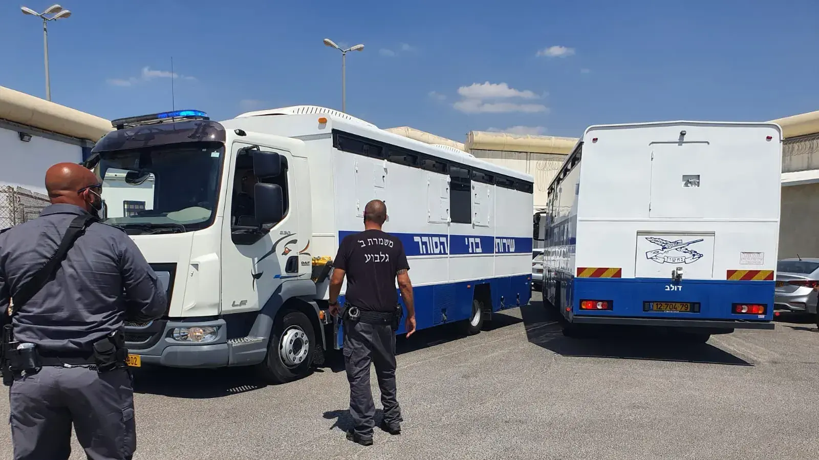 לוחמי שב"ס עם הפסעות הכלואים המפונים, כלא גלבוע 06 לספטמבר 2021 לוחמי שב"ס עם הפסעות הכלואים המפונים, כלא גלבוע 06 לספטמבר 2021