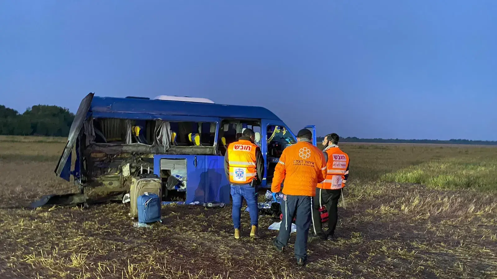 זירת התאונה ליד אומן, בה נהרג ישראלי, 9 בספטמבר 2021 זירת התאונה ליד אומן, בה נהרג ישראלי, 9 בספטמבר 2021