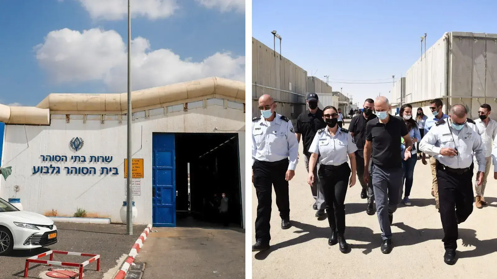 עמר בר-לב, במלך סייור בכלא ״קציעות״, בליווי סגן השר יואב סגלוביץ ונציבת שב״ס, רב-גונדר, קטי פרי, כלא שב"ס עמר בר-לב, במלך סייור בכלא ״קציעות״, בליווי סגן השר יואב סגלוביץ ונציבת שב״ס, רב-גונדר, קטי פרי, כלא שב"ס
