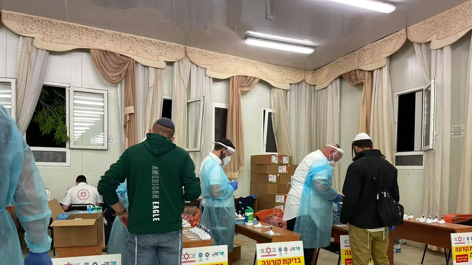 בדיקות קורונה בשדה התעופה בקייב, אוקריאנה 8 בספטמבר 2021
