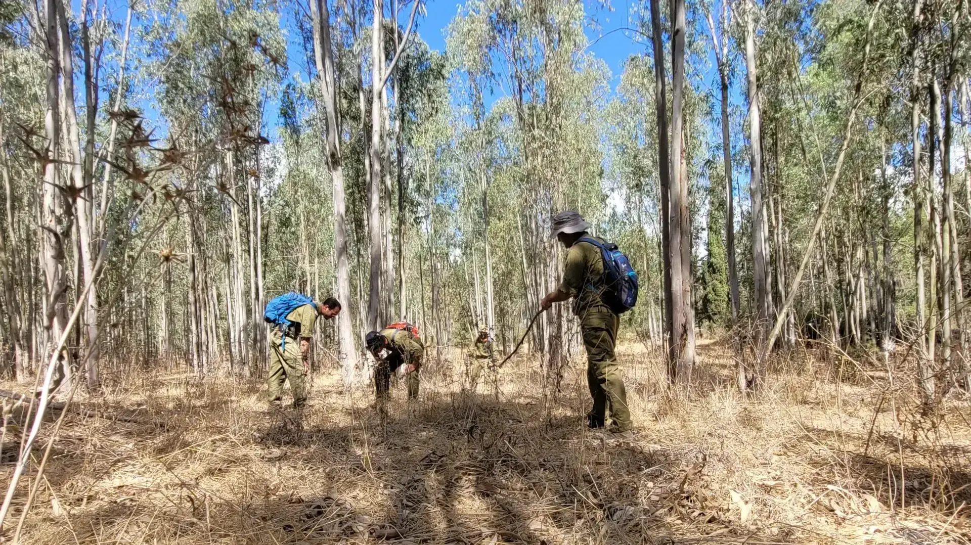 לוחמי יחידת "מרעול" מסייעים בחיפוש אחר האסירים שנמלטו מכלא גלבוע 11 בפסטמבר 2021 