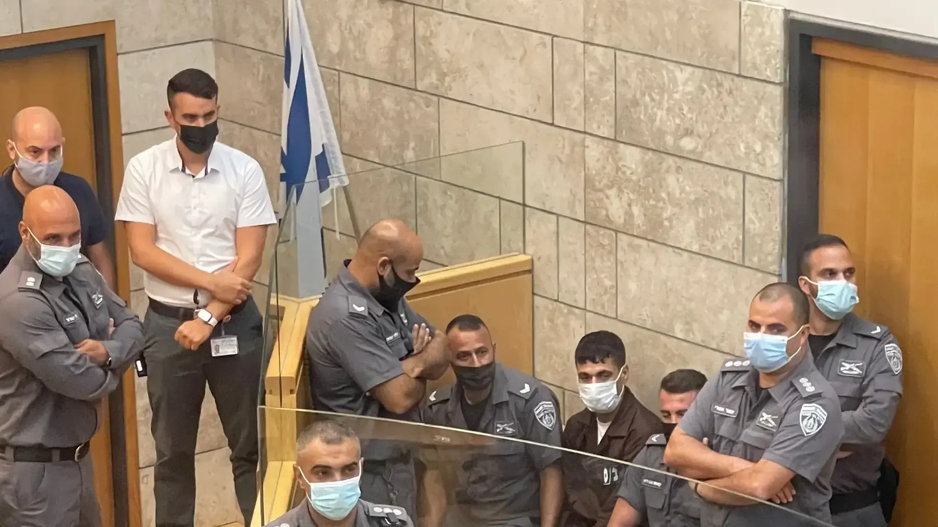 מחמוד עארדה שנמלט מכלא גלבוע בהארכת מעצרו בבית משפט השלום בנצרת, 11 בספטמבר 2021 מחמוד עארדה שנמלט מכלא גלבוע בהארכת מעצרו בבית משפט השלום בנצרת, 11 בספטמבר 2021