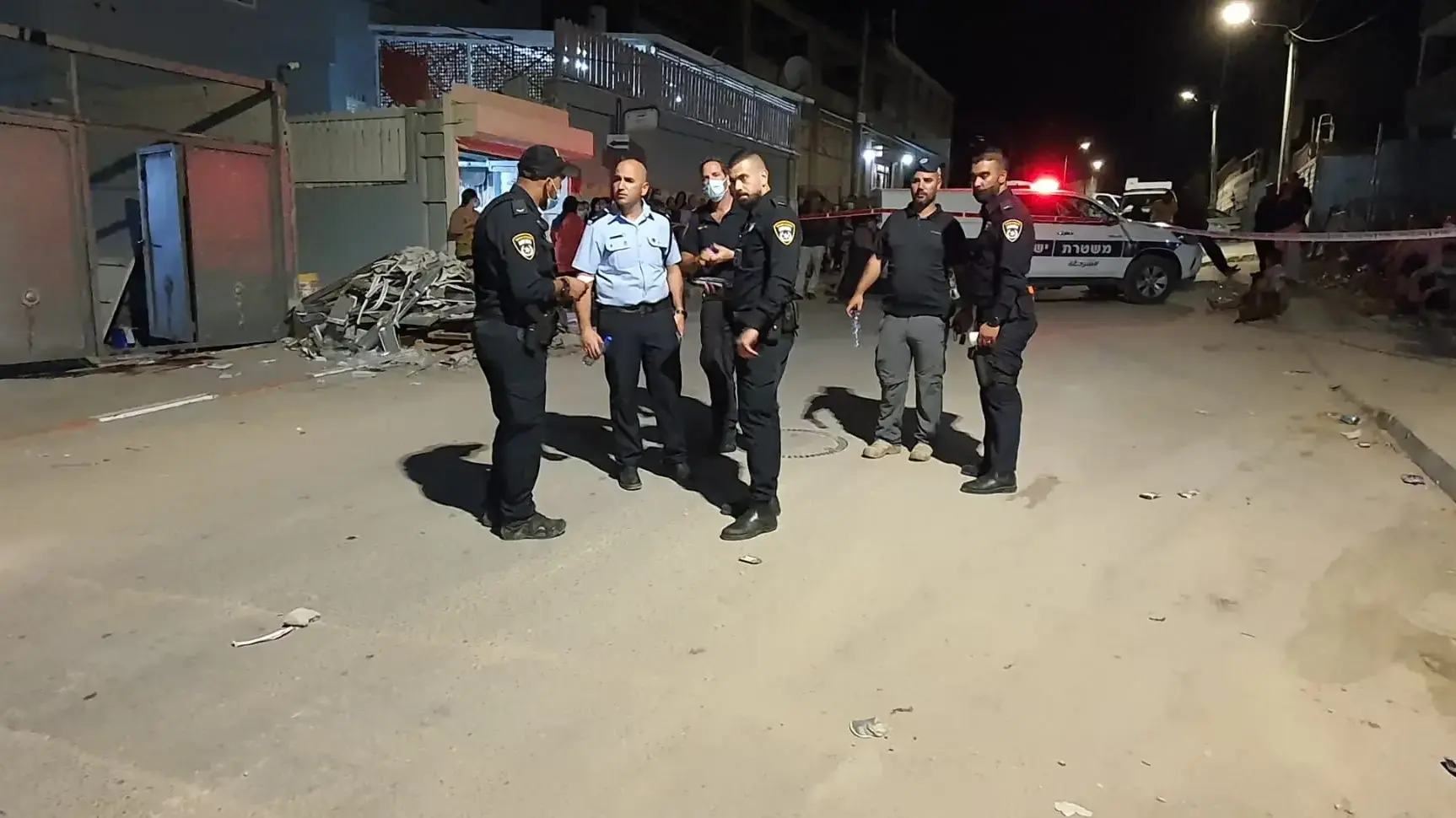 זירת אירוע הרצח בג'סר א-זרקא. 15 בספטמבר 2021 זירת אירוע הרצח בג'סר א-זרקא. 15 בספטמבר 2021