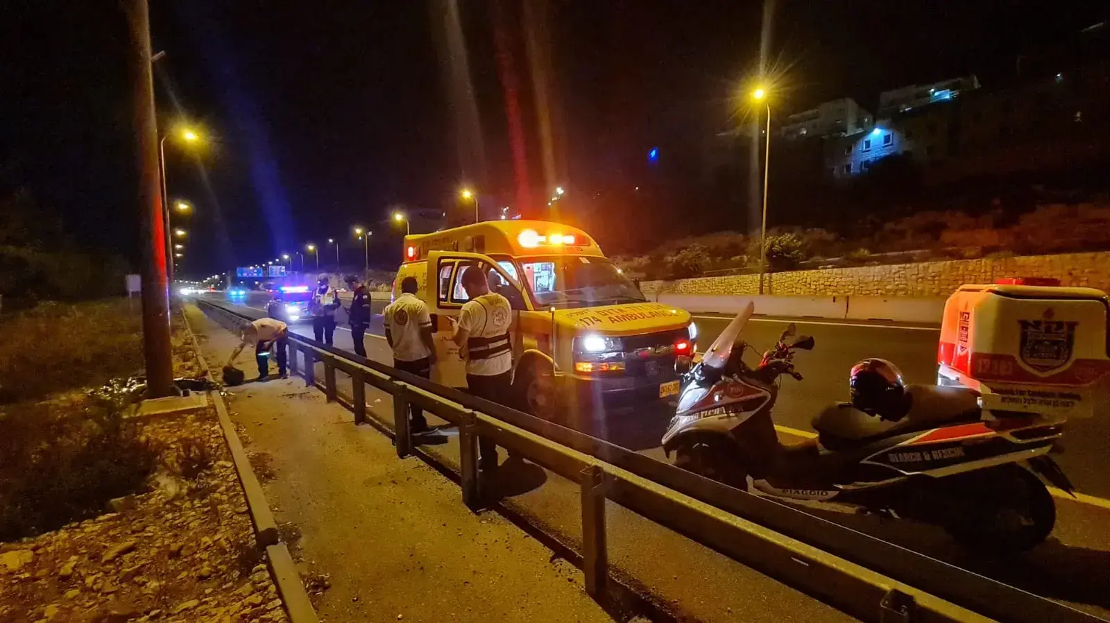 רוכב אופנוע נהרג לאחר שהחליק סמוך לירושלים 19 בספט 2021 רוכב אופנוע נהרג לאחר שהחליק סמוך לירושלים 19 בספט 2021
