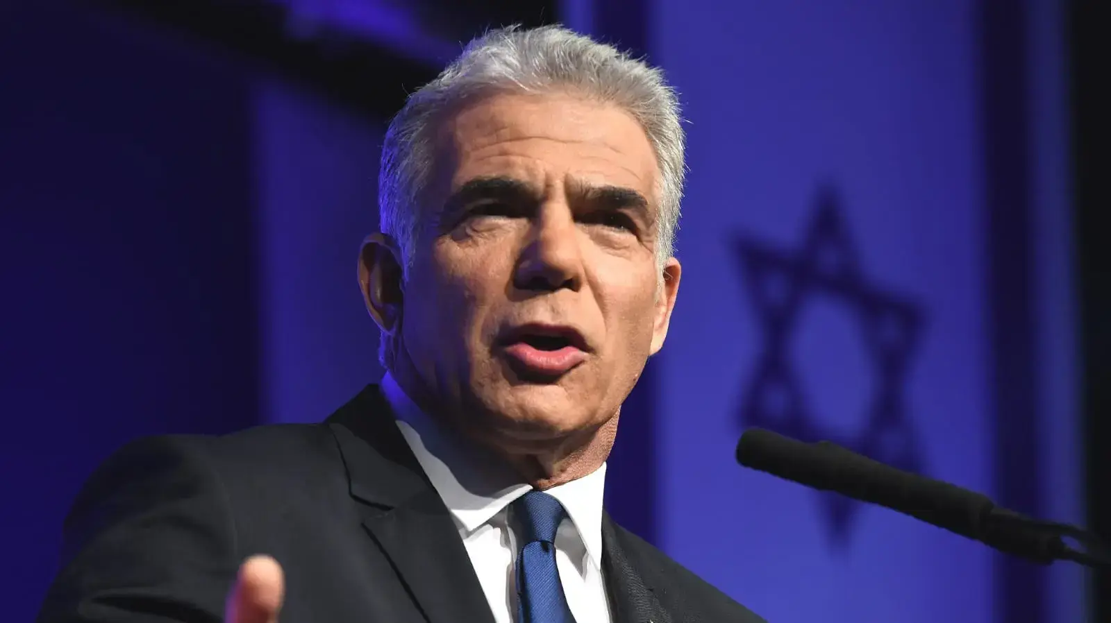 יו"ר יש עתיד, יאיר לפיד במהלך אירוע לציון מאה ימים להקמת הממשלה 22 בספטמבר 2021 יו"ר יש עתיד, יאיר לפיד במהלך אירוע לציון מאה ימים להקמת הממשלה 22 בספטמבר 2021