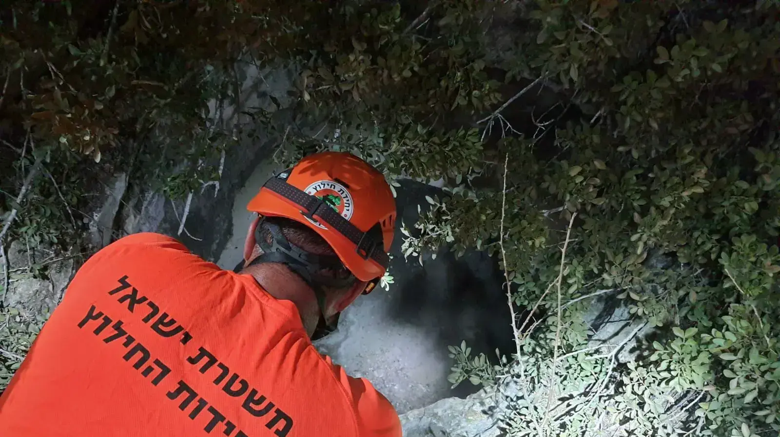 פתח הבור אליו נפל לוחם צה"ל. 22 בספטמבר 2021 פתח הבור אליו נפל לוחם צה"ל. 22 בספטמבר 2021