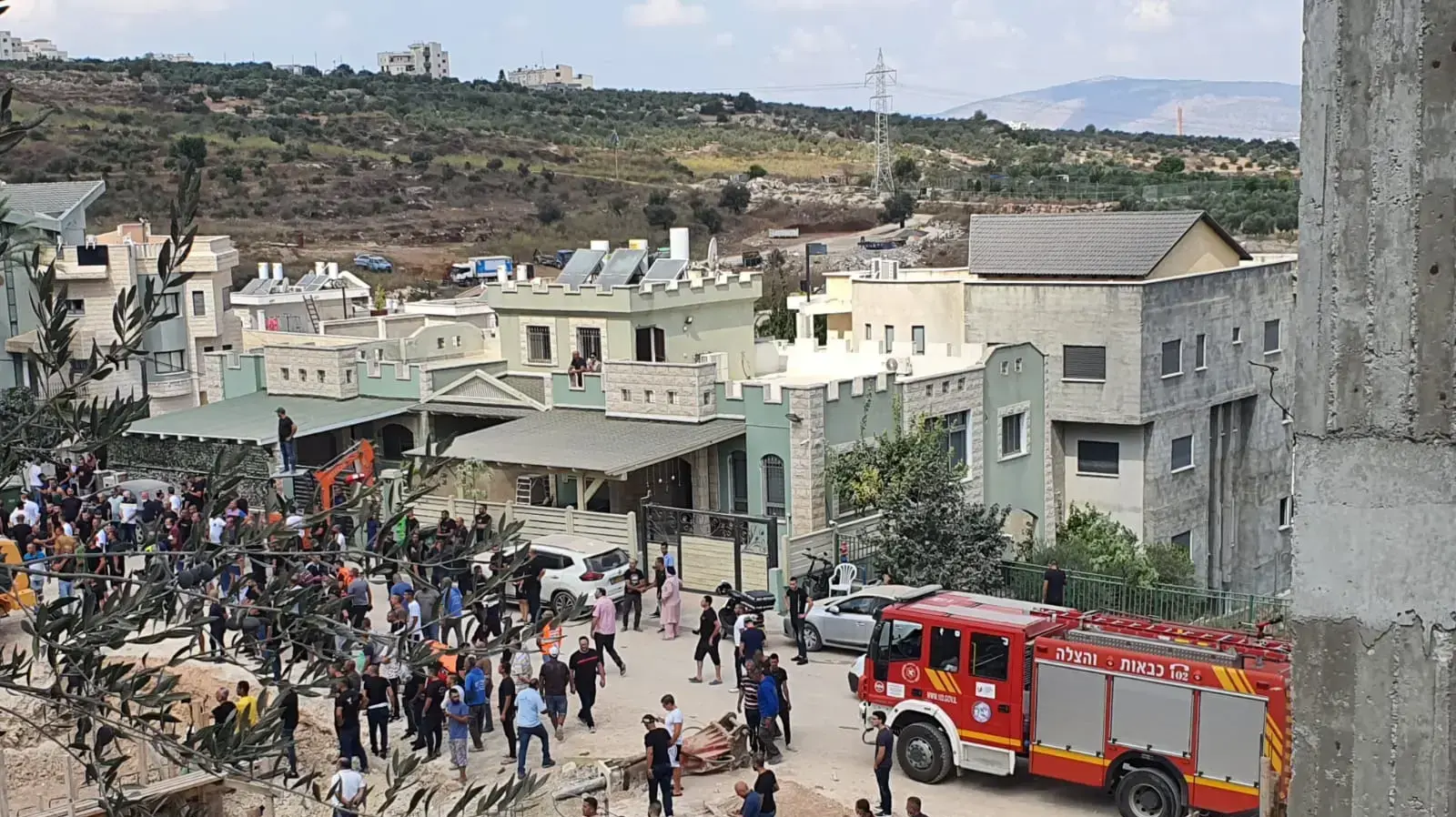פצועים ולכוד בקריסת קיר בכפר כנא, 28 בספטמבר 2021