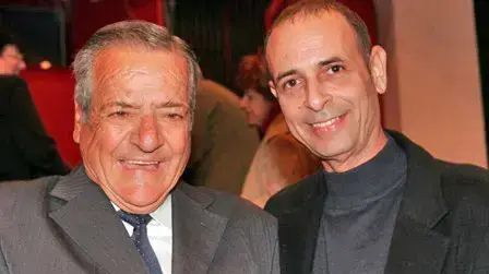 צביקה ולוך  בתמונה של פצ'ו עם כוכב סרטו אנדראס מילטיאדו שהגיע להקרנה במיוחד מקפריסין 