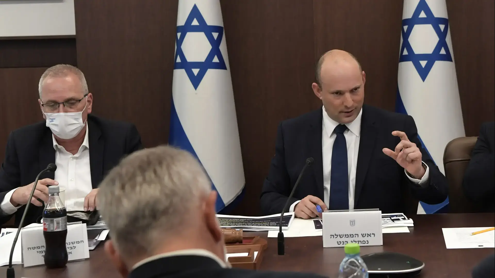 ראש הממשלה נפתלי בנט בדיון של קבינט הקורונה, 3 באוקטובר 2021 ראש הממשלה נפתלי בנט בדיון של קבינט הקורונה, 3 באוקטובר 2021