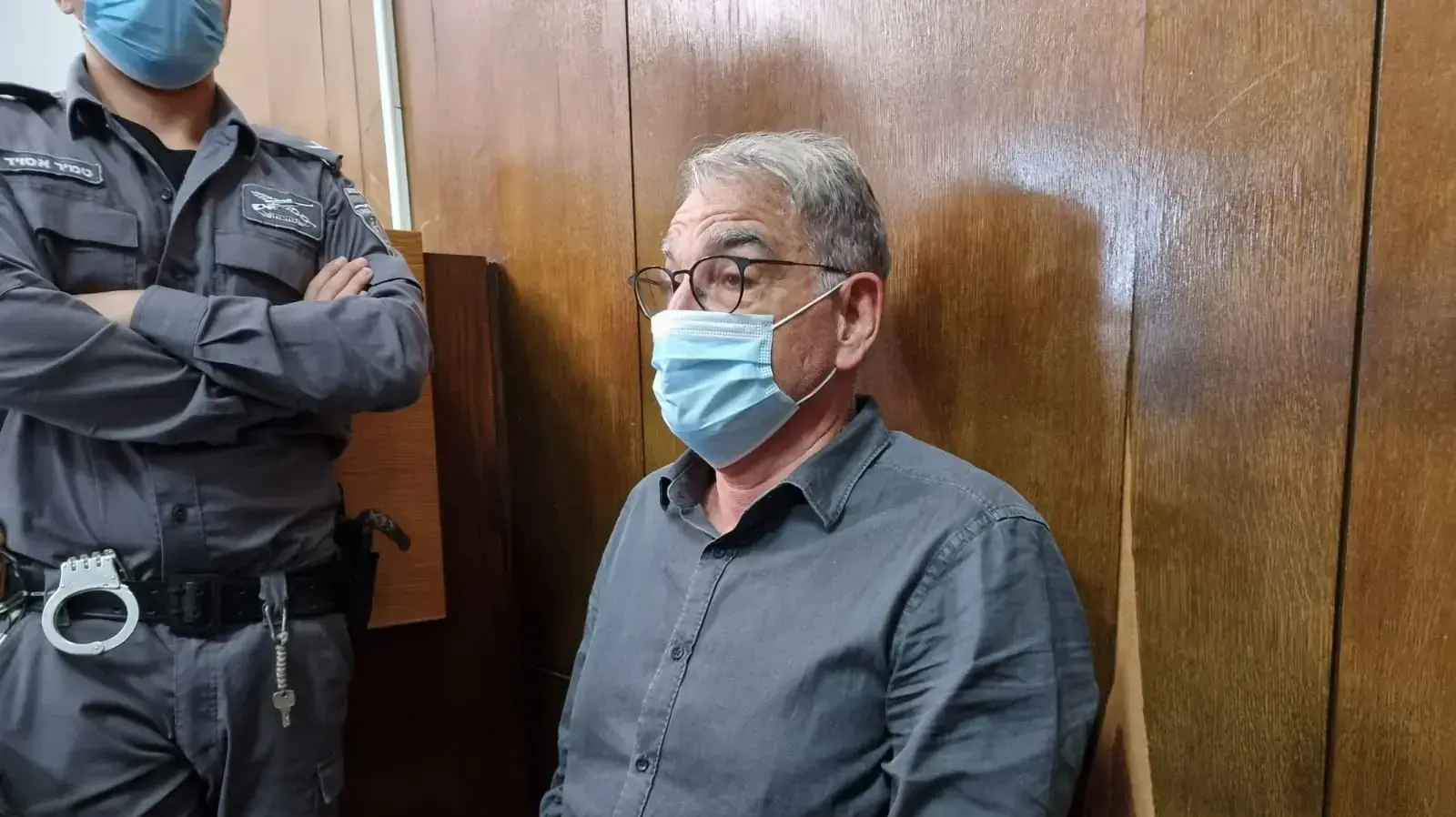 פרופ' אריה לוין, החשוד באונס, במהלך הארכת מעצרו בבית משפט השלום, ת"א 4 באוקטובר 2021 פרופ' אריה לוין, החשוד באונס, במהלך הארכת מעצרו בבית משפט השלום, ת"א 4 באוקטובר 2021