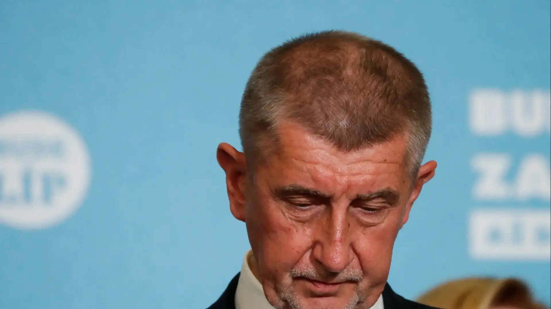 Czech Prime Minister and leader of ANO party Andrej Babis attends a news conference at the party's election headquarters after the country's parliamentary election in Prague, Czech Republic, October 9, 2021. REUTERS/Bernadett Szabo
