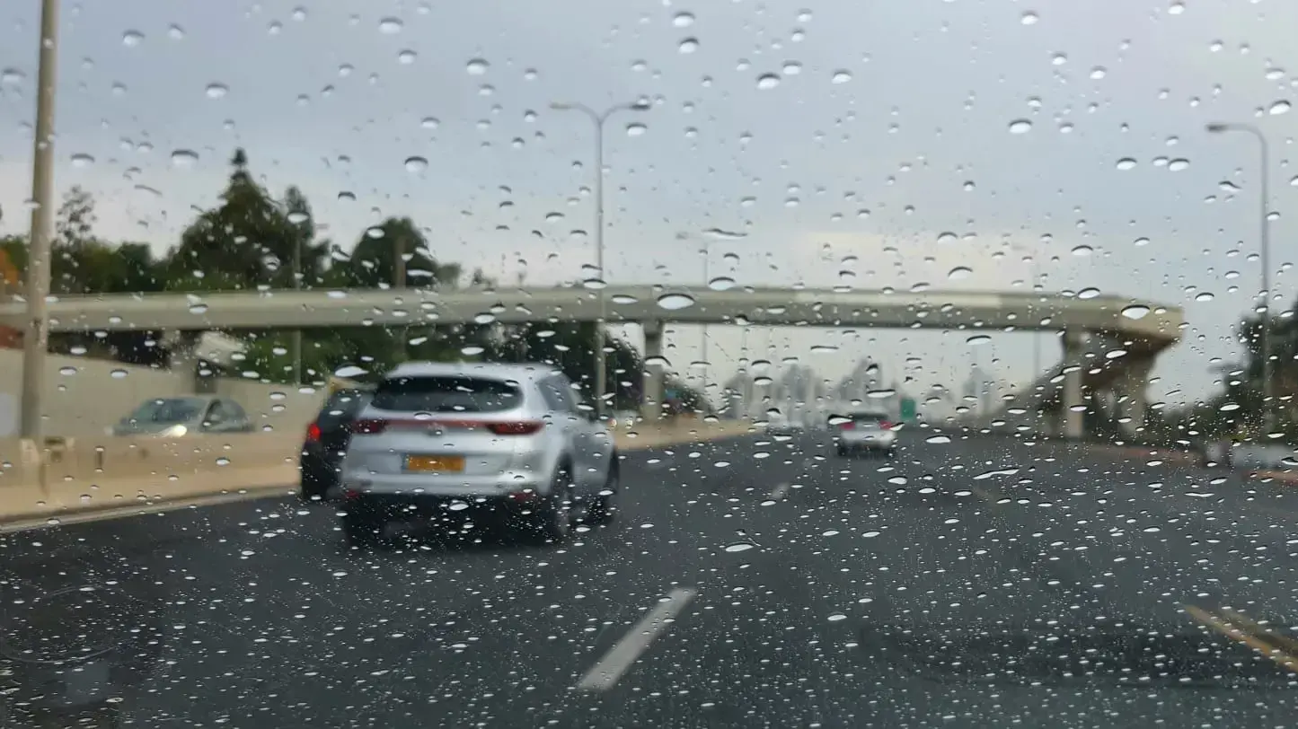 גשמים סמוך לגשר ויינגייט 12 באוקטובר 2021 גשמים סמוך לגשר ויינגייט 12 באוקטובר 2021