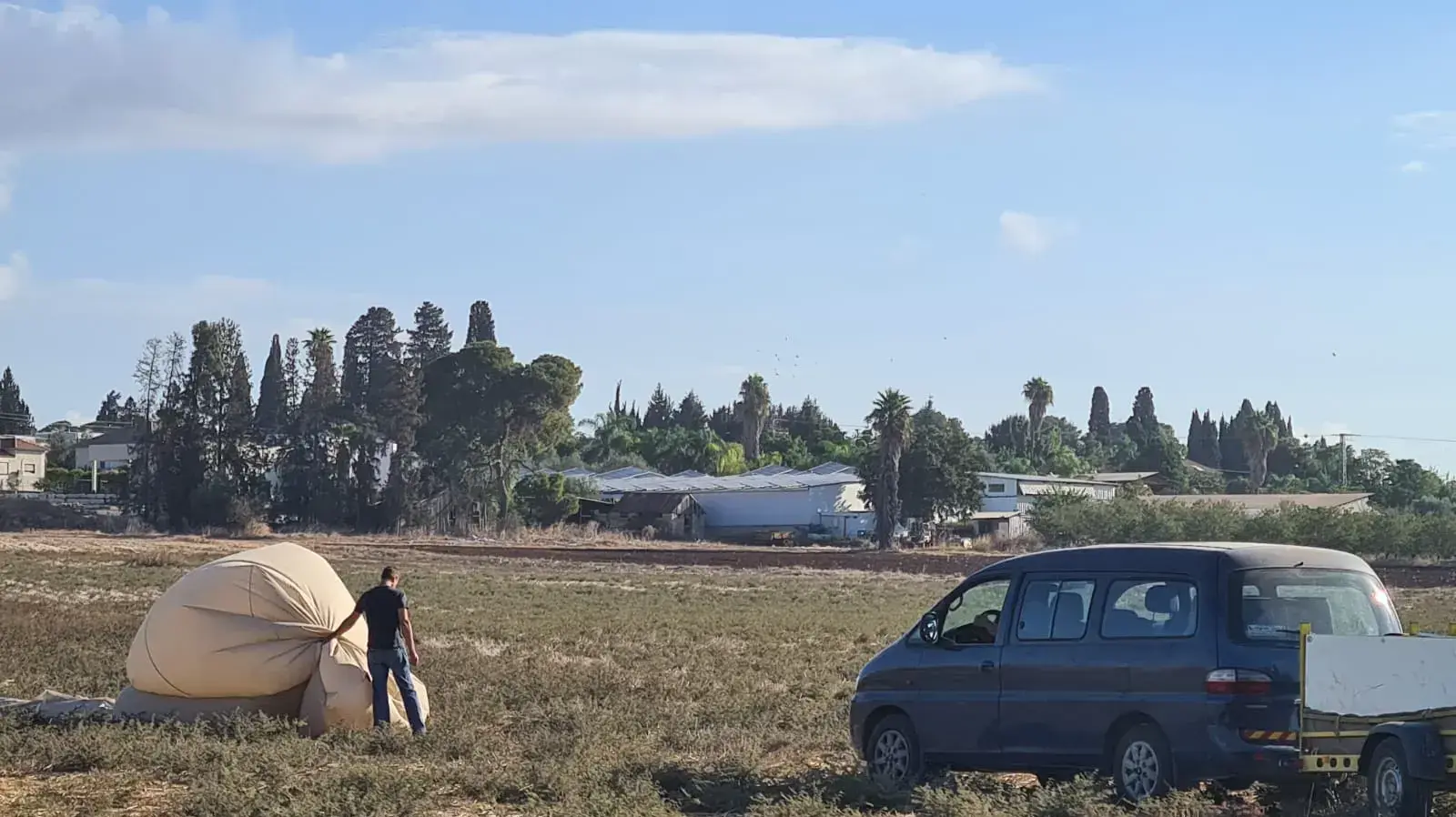 זירת התרסקות כדור הפורח בעמק יזרעאל 19 באוקטובר 2021 זירת התרסקות כדור הפורח בעמק יזרעאל 19 באוקטובר 2021