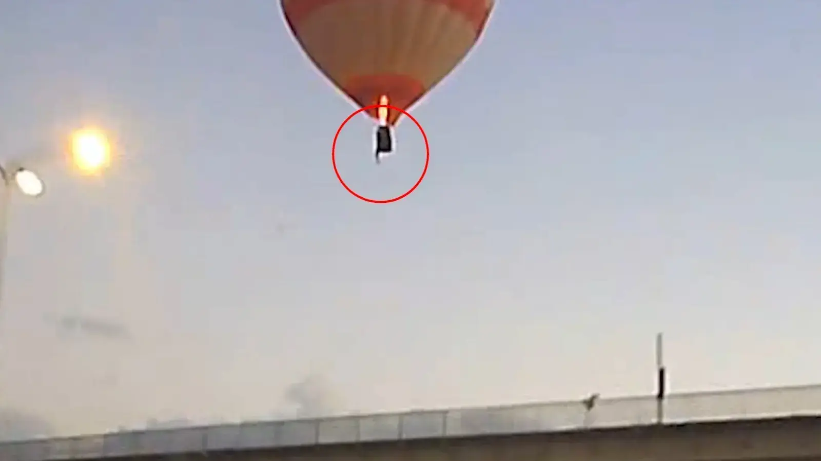 תיעוד אסון הכדור הפורח ממצלמת רכב 19.10