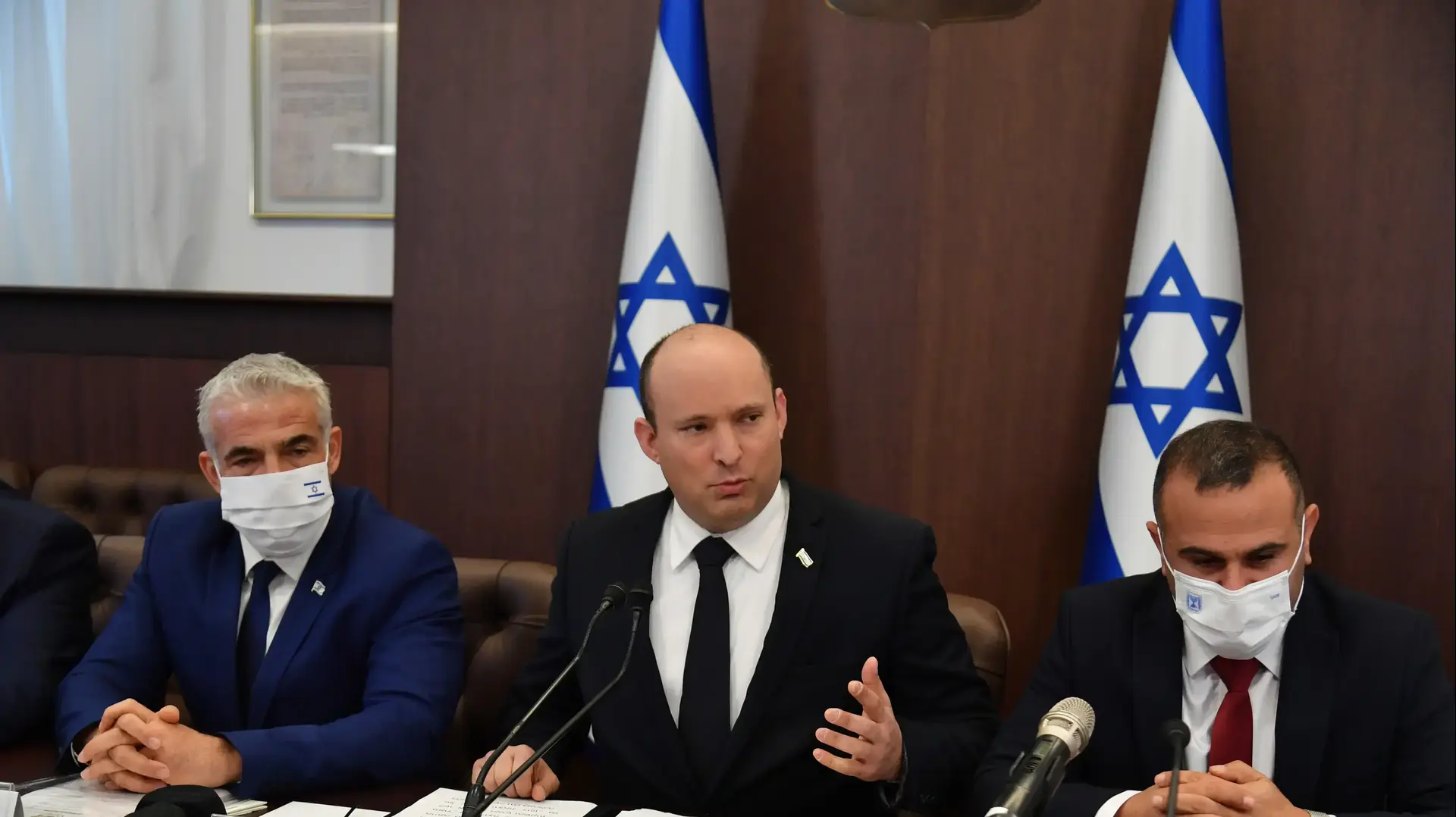 ראש הממשלה נפתלי בנט בישיבת הממשלה, 24 באוקטובר 2021