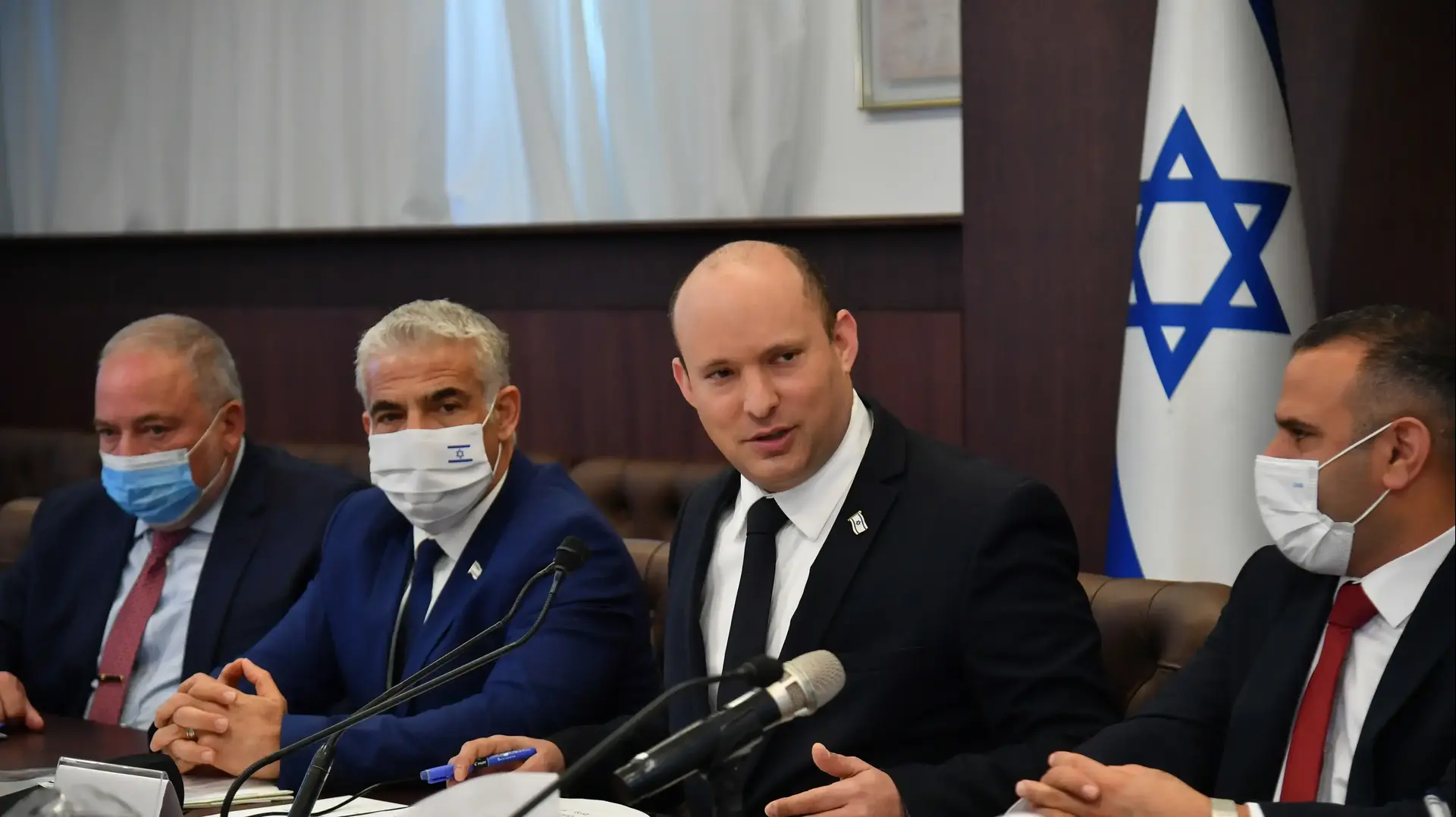 ראש הממשלה נפתלי בנט בישיבת הממשלה, 24 באוקטובר 2021