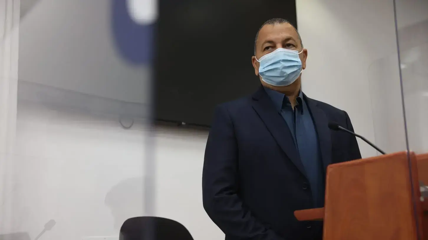 אבי ברגר, לשעבר מנכ"ל משרד התקשורת, בדיון תיקי האלפים, בימ"ש מחוזי ירושלים, 27 באוקטובר 2021