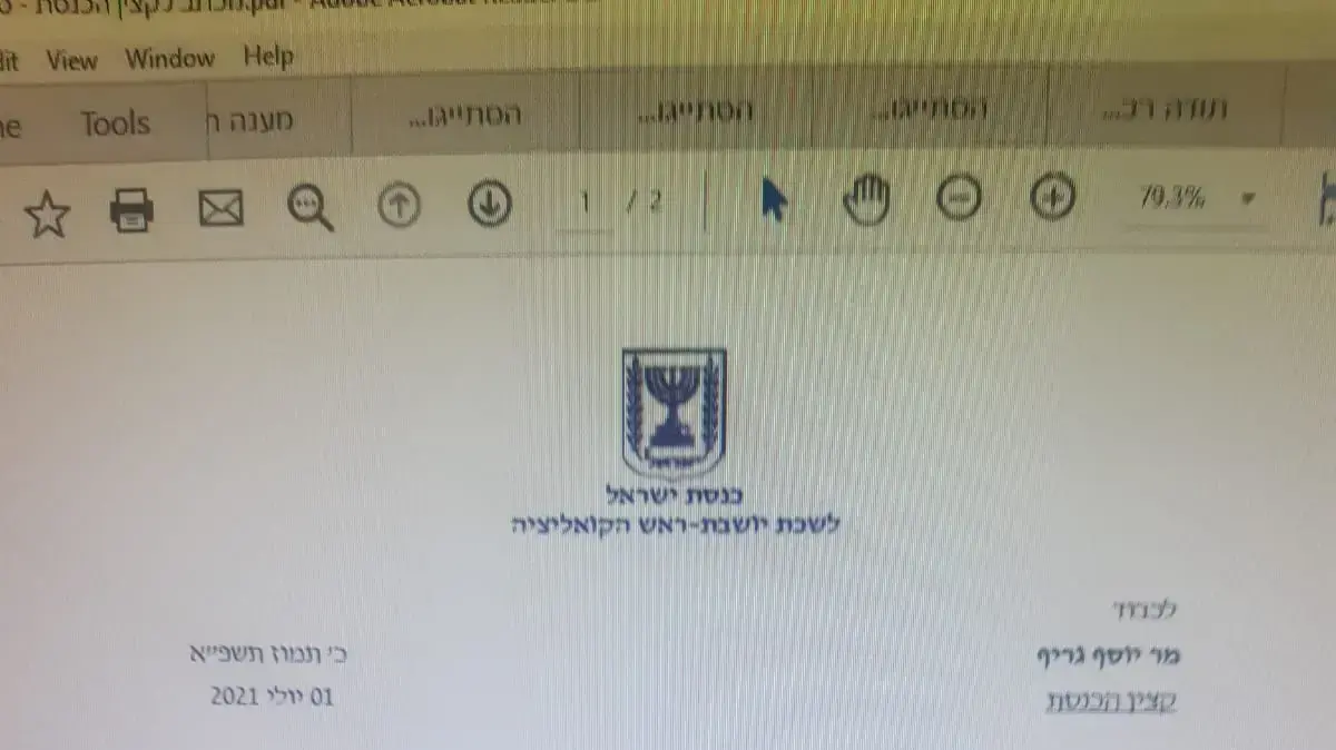 תלונות שהעבירה ח"כ עידית סילמן על איומים שקיבלה