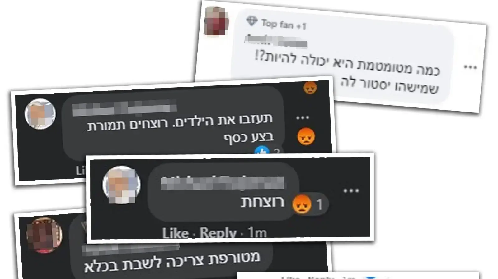 פוסטים כנגד אלרעי פרייס במהלך שידור לייב בפייסבוק 8 בנובמבר 2021 פוסטים כנגד אלרעי פרייס במהלך שידור לייב בפייסבוק 8 בנובמבר 2021