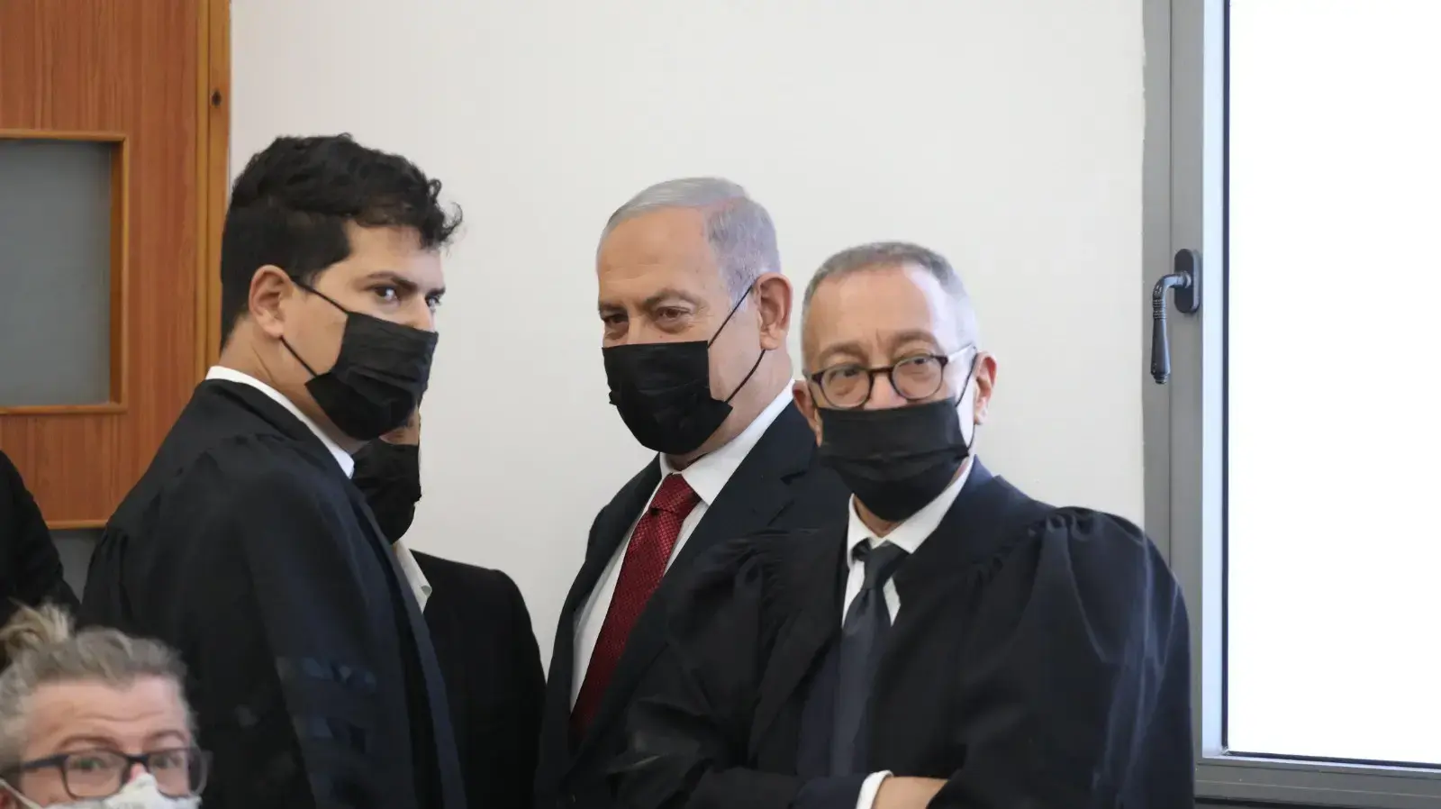 אולם משפט נתניהו 16 בנובמבר 2021 אולם משפט נתניהו 16 בנובמבר 2021