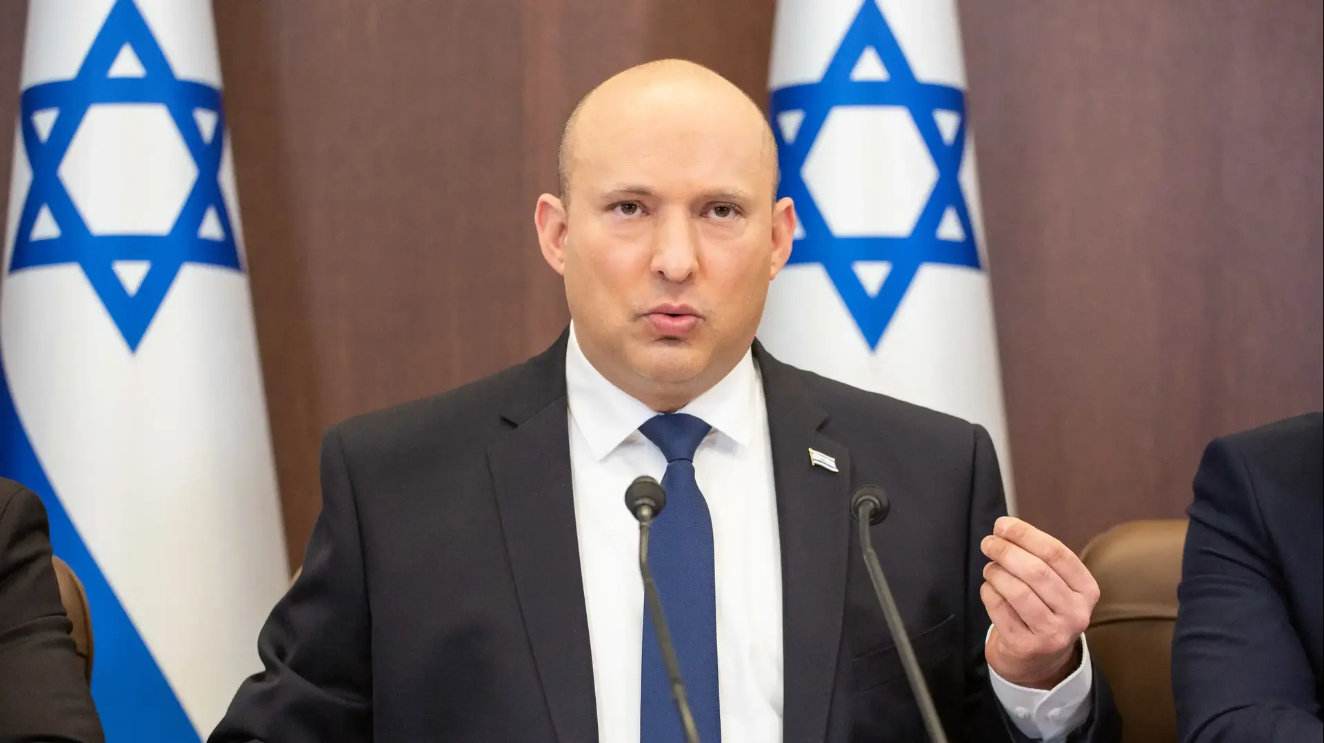 ראש הממשלה נפתלי בנט בישיבת ממשלה, 5 בדצמבר 2021 ראש הממשלה נפתלי בנט בישיבת ממשלה, 5 בדצמבר 2021