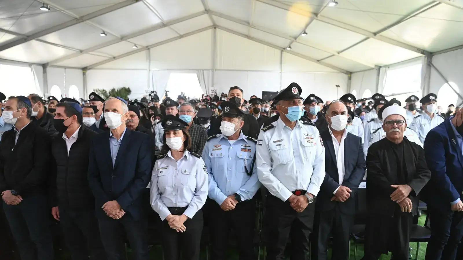 טקס אזכרה לנספחי אסון השריפה בכרמל 07 בדצמבר 2021