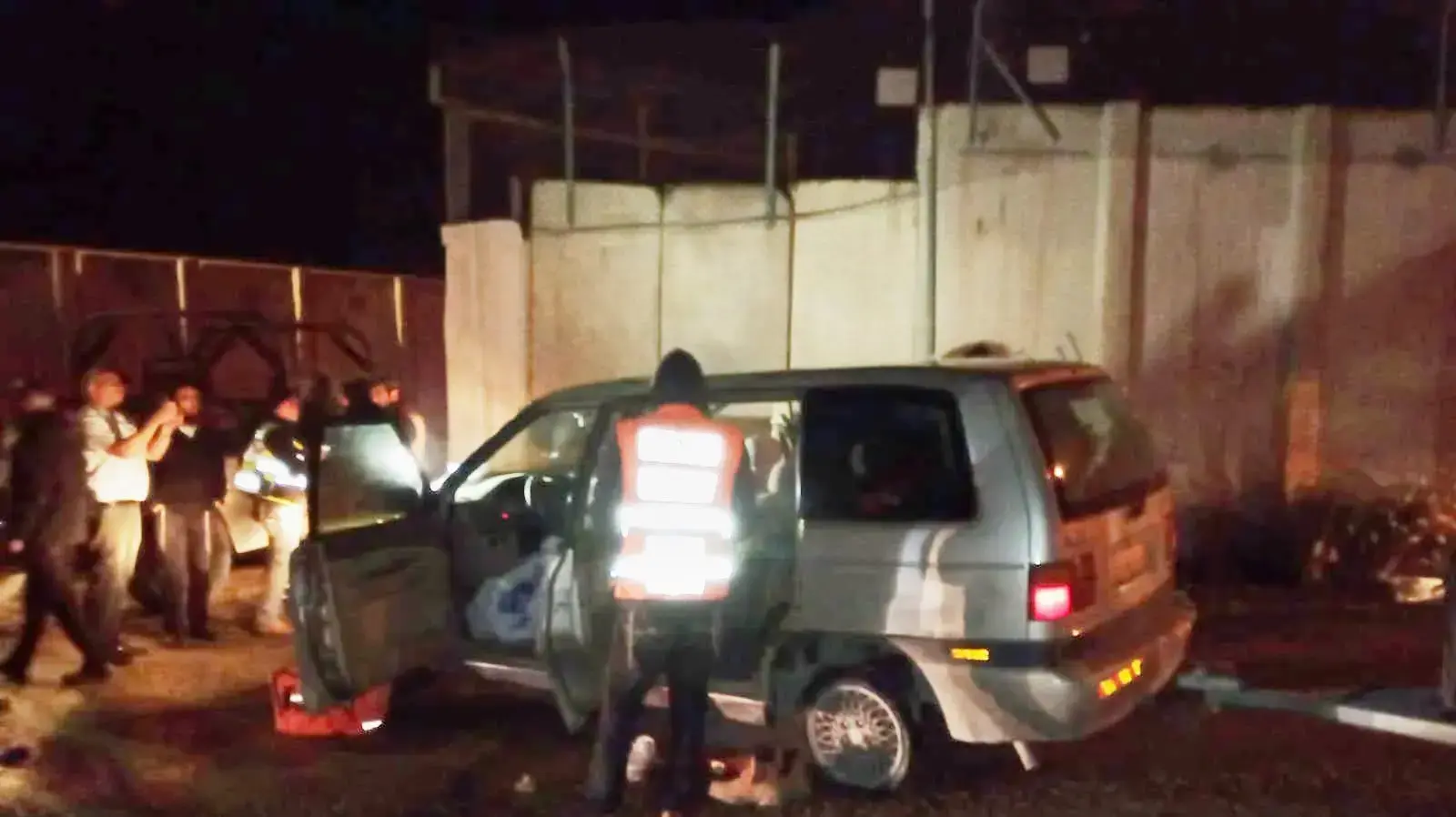 זירת פיגוע בכניסה ליישוב חומש 16 בדצמבר 2021 זירת פיגוע בכניסה ליישוב חומש 16 בדצמבר 2021
