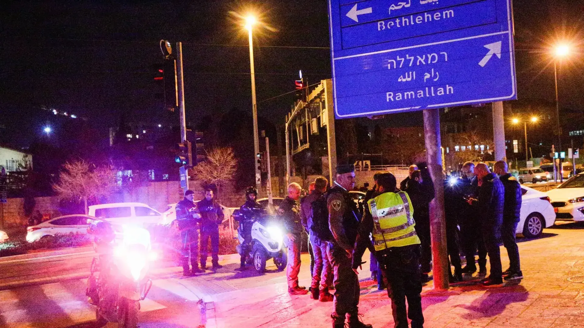 זירת נסיון פיגוע דקירה בשער שכם, ירושלים, 19 בדצמבר 2021