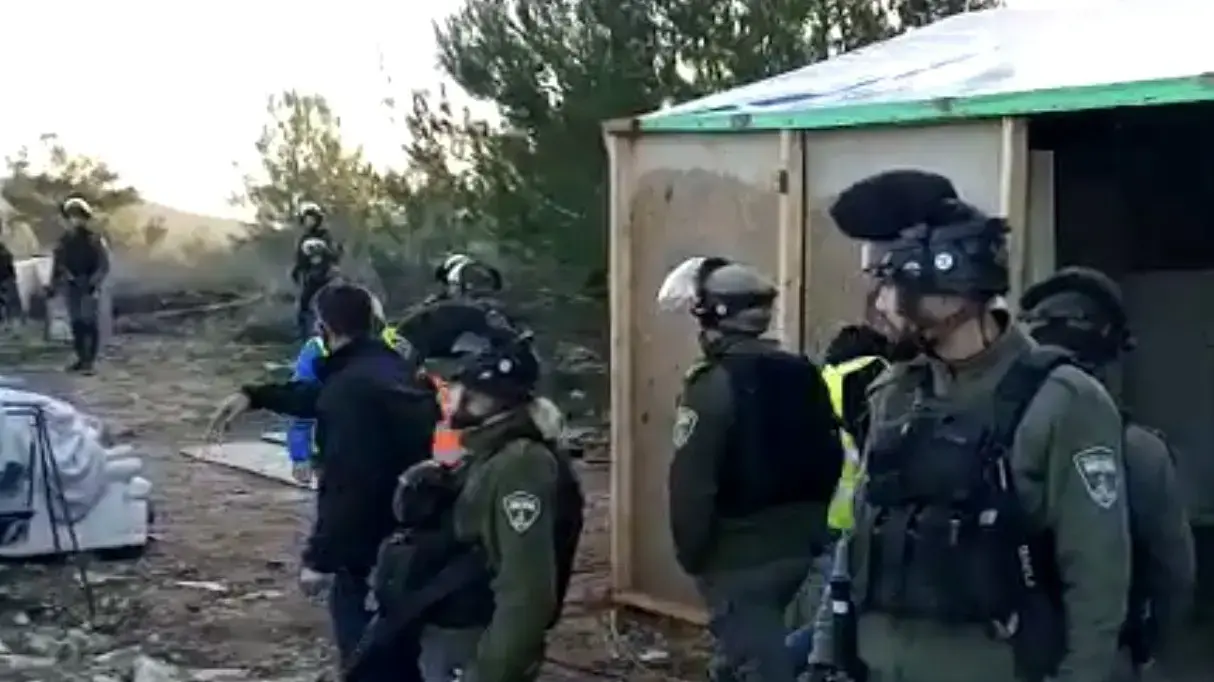 פינוי ישיבת חומש, 24 בדצמבר 2021 פינוי ישיבת חומש, 24 בדצמבר 2021