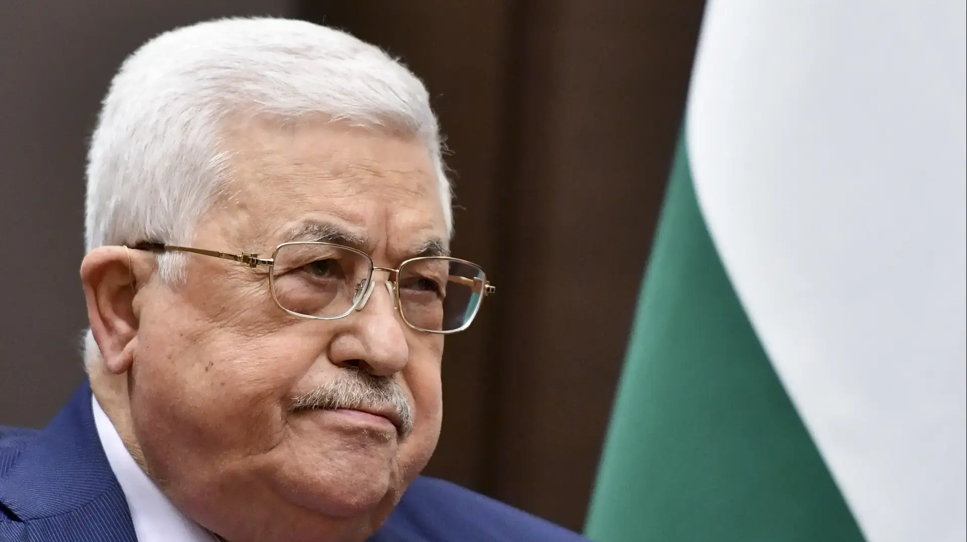 יו"ר הרשות הפלשתינית, אבו מאזן במהלך פגשיתו עם נשיא רוסיה, ולדימיר פוטין  בסוצ'י, רוסיה 23 בנובמבר 2021