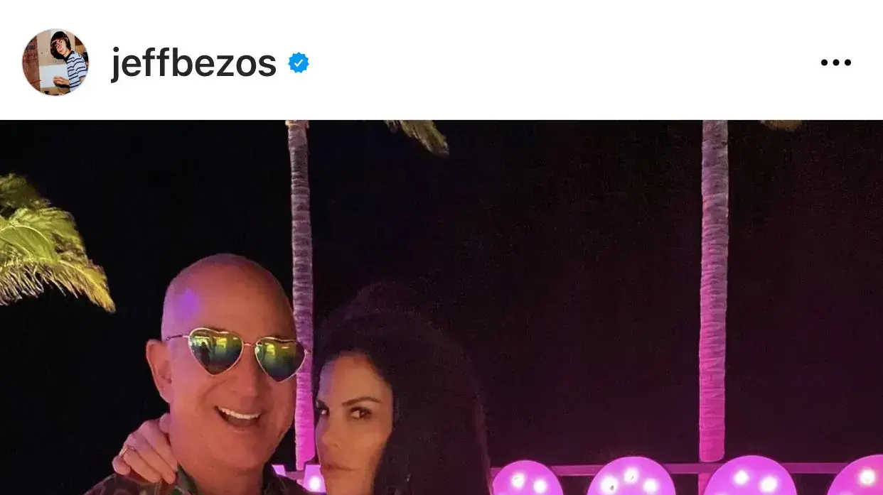 לורן סאנצ'ז וג'ף בזוס
לורן סאנצ'ז וג'ף בזוס