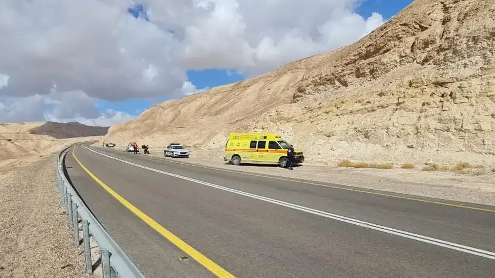 הזירה ליד דימונה בה נמצא מת גבר כבן 40, 15 בינואר, 2022 הזירה ליד דימונה בה נמצא מת גבר כבן 40, 15 בינואר, 2022