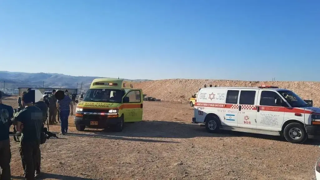 זירת תאונה האימונים במחנה נחשון 18 בינואר 2022
