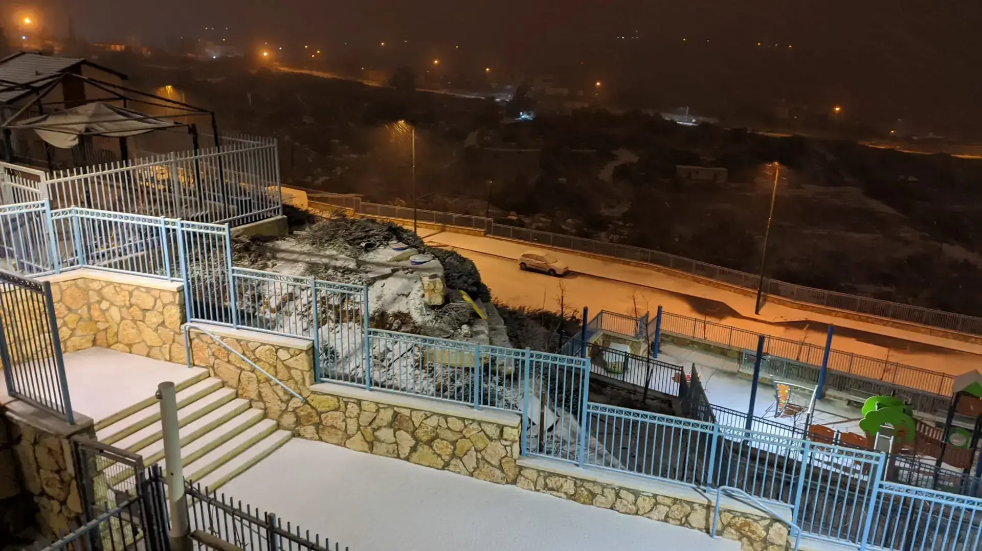 שלג במועצה המקומית קריית ארבע חברון, 19 בינואר 2022