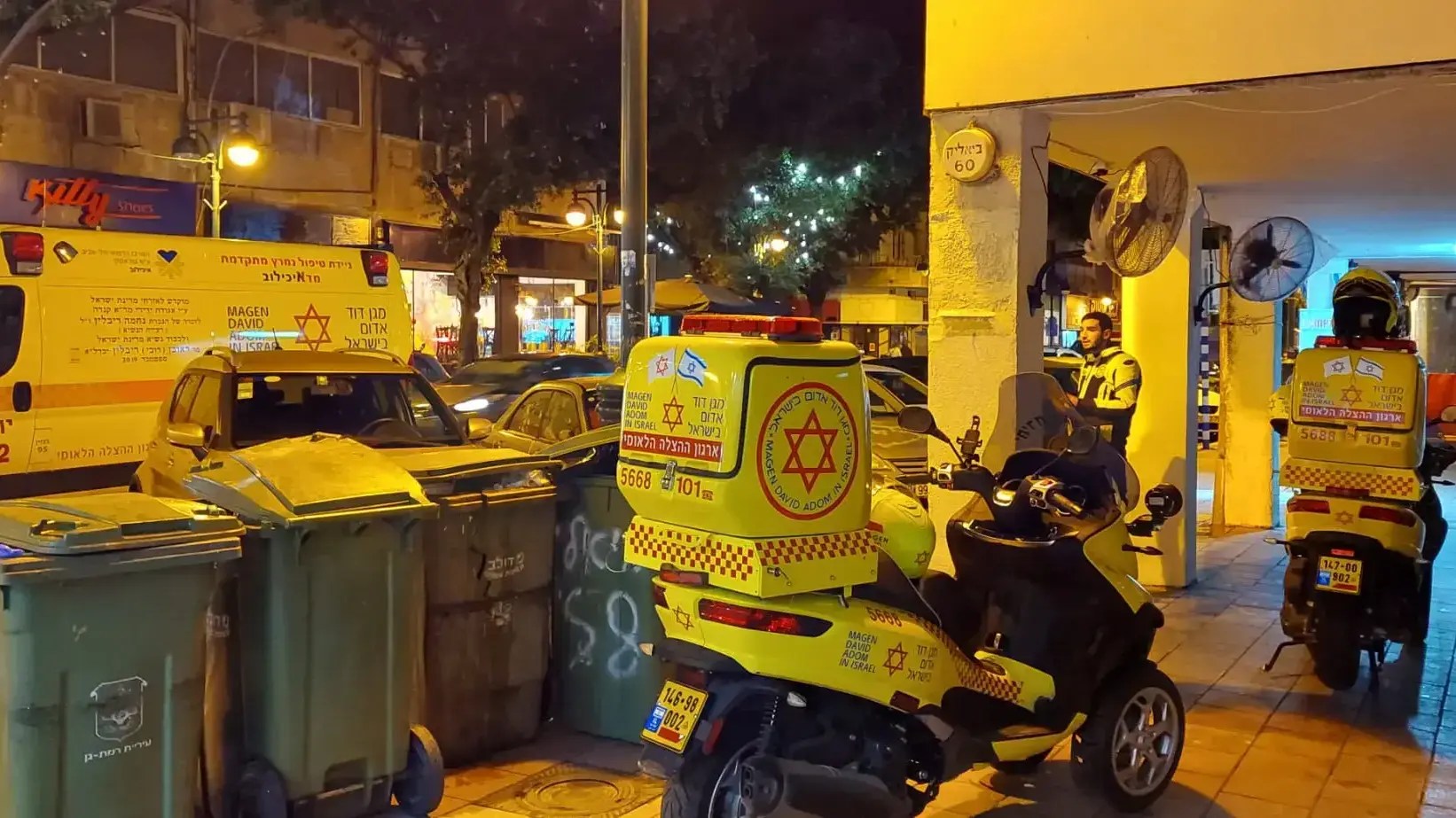 זירת הרצח ברמת גן 25 בינואר 2022 זירת הרצח ברמת גן 25 בינואר 2022