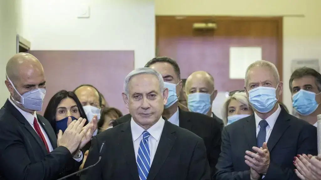 נתניהו וחברי הליכוד בבית המשפט