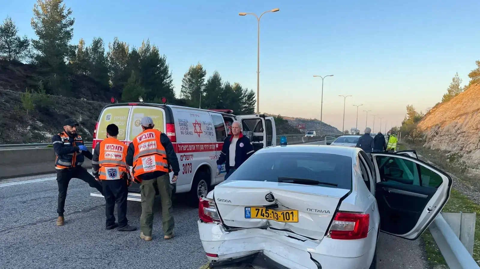 תאונת דרכים במהלך מרדף משטרתי בצומת בית חורון, 30 בינואר 2022 תאונת דרכים במהלך מרדף משטרתי בצומת בית חורון, 30 בינואר 2022