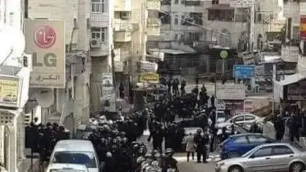 הערכות מג"ב להריסת ביתו של פאדי אבו שחידם, שעפאט, 1 בפברואר 2022