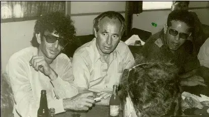שלמה ראם ושמעון פרס בדי-זהב שלמה ראם ושמעון פרס בדי-זהב