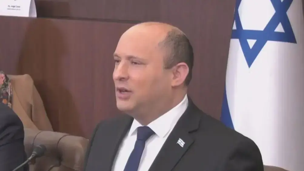 ראש הממשלה נפתלי בנט בישיבת הממשלה 13 בפברואר 2022 ראש הממשלה נפתלי בנט בישיבת הממשלה 13 בפברואר 2022
