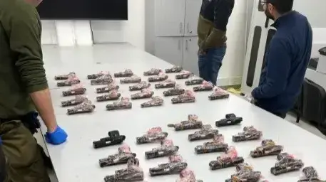 תפיסת 50 אקדחים סמוך לגבול עם ירדן. 18 בפברואר 2022