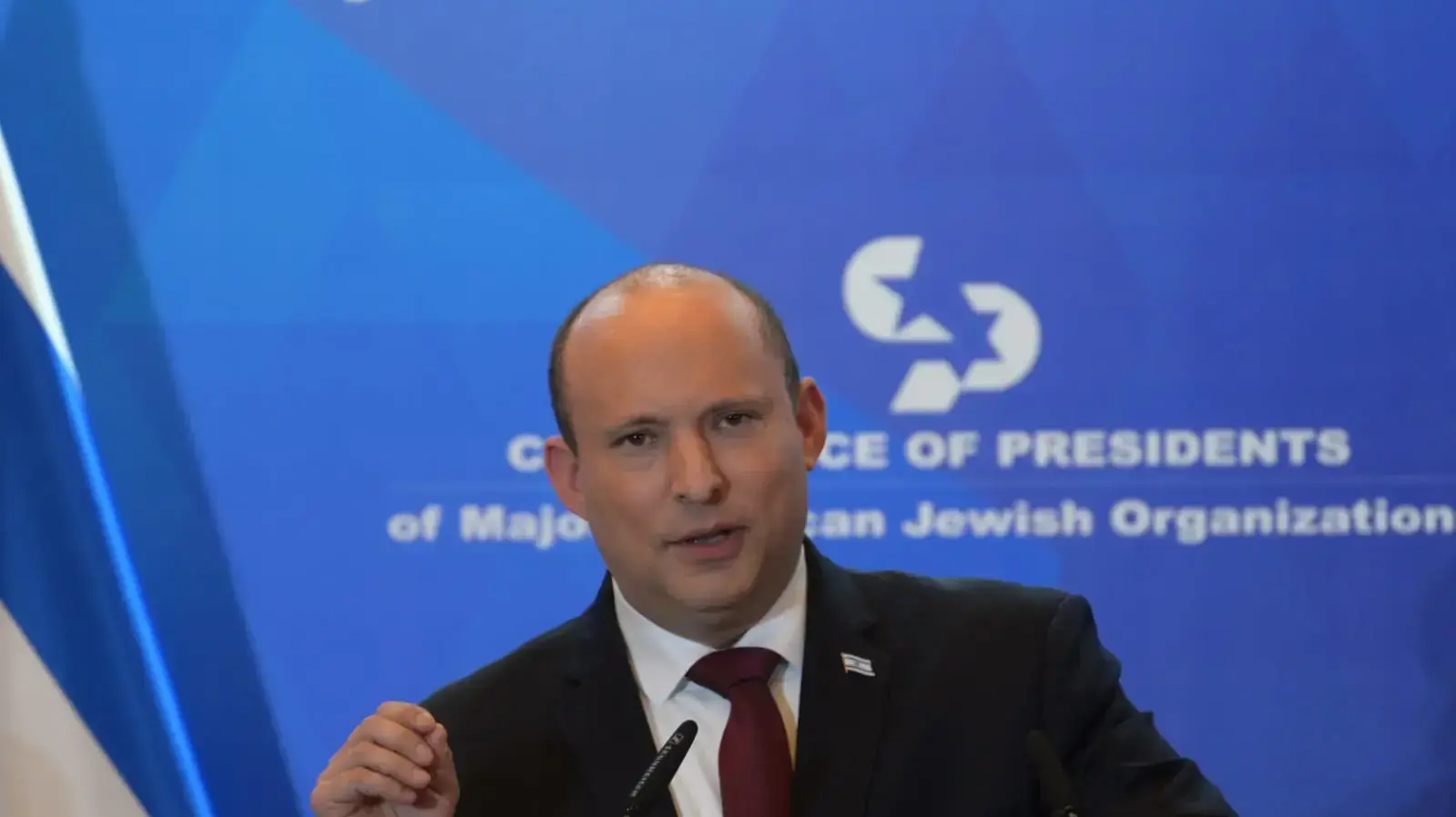 ראש הממשלה, נפתלי בנט, בוועידת הנשיאים של הארגונים היהודים בארה"ב, 20 בפברואר 2022 ראש הממשלה, נפתלי בנט, בוועידת הנשיאים של הארגונים היהודים בארה"ב, 20 בפברואר 2022