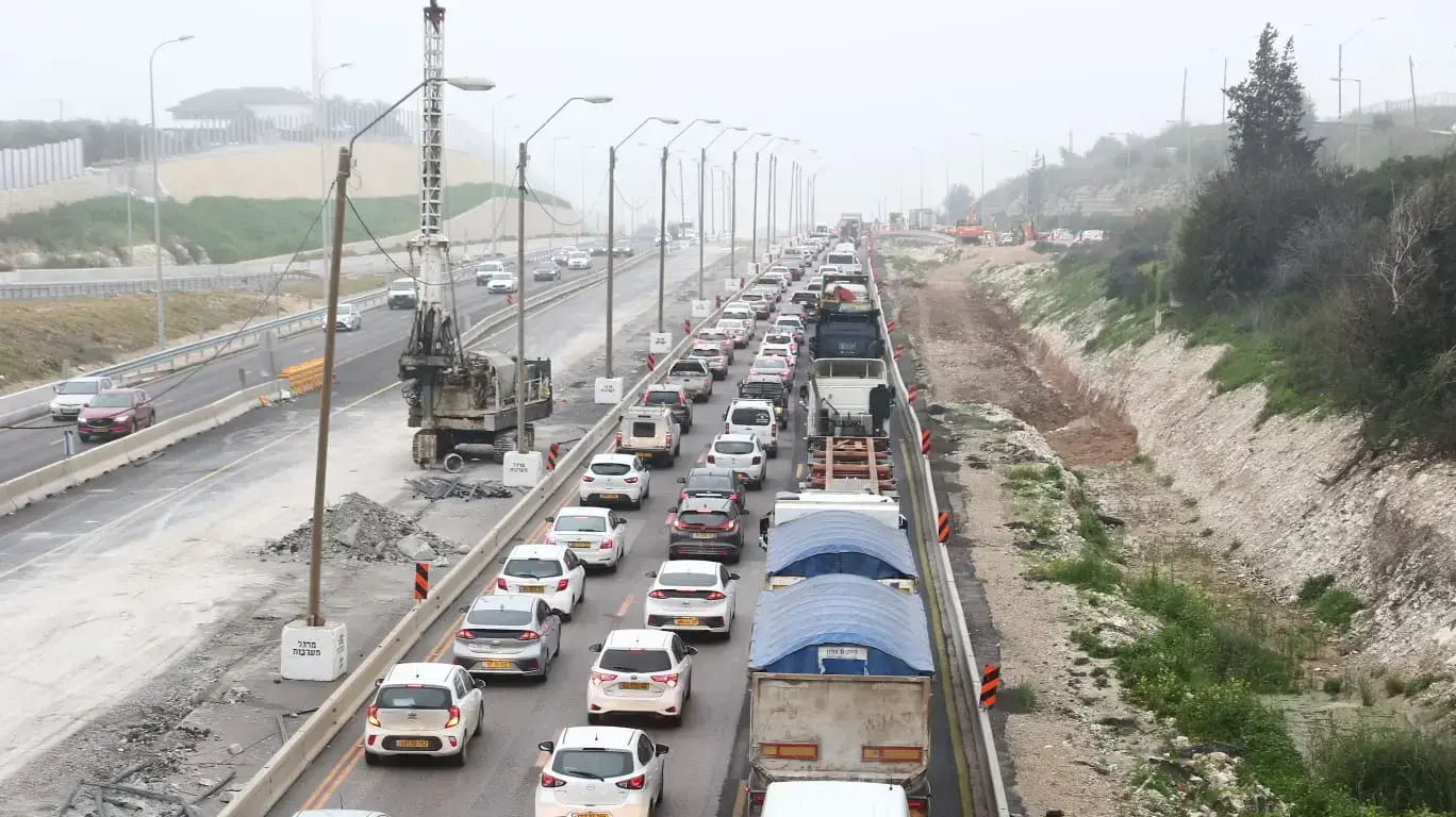 פקק תנועה בצומת אליקים, 21 בפברואר 2022 פקק תנועה בצומת אליקים, 21 בפברואר 2022
