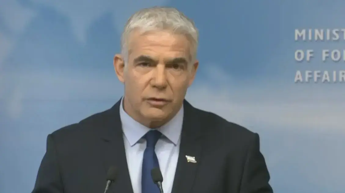 שר החוץ יאיר לפיד, 24 בפברואר 2022 שר החוץ יאיר לפיד, 24 בפברואר 2022
