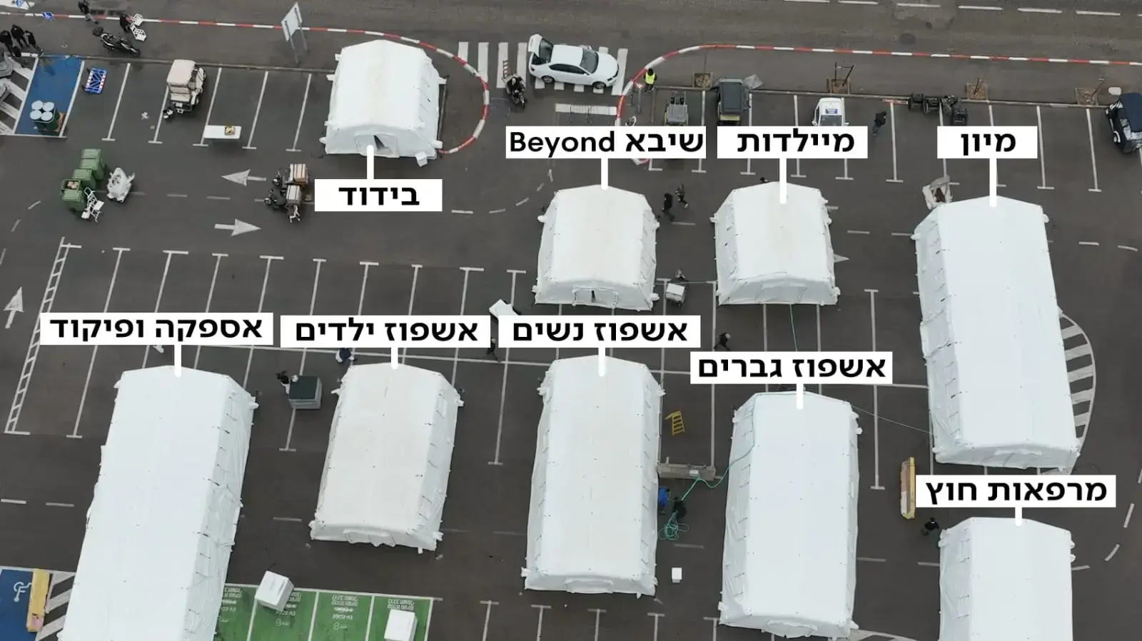 אילוסטרציה של בית חולים שדה שיוקם באוקראינה אילוסטרציה של בית חולים שדה שיוקם באוקראינה