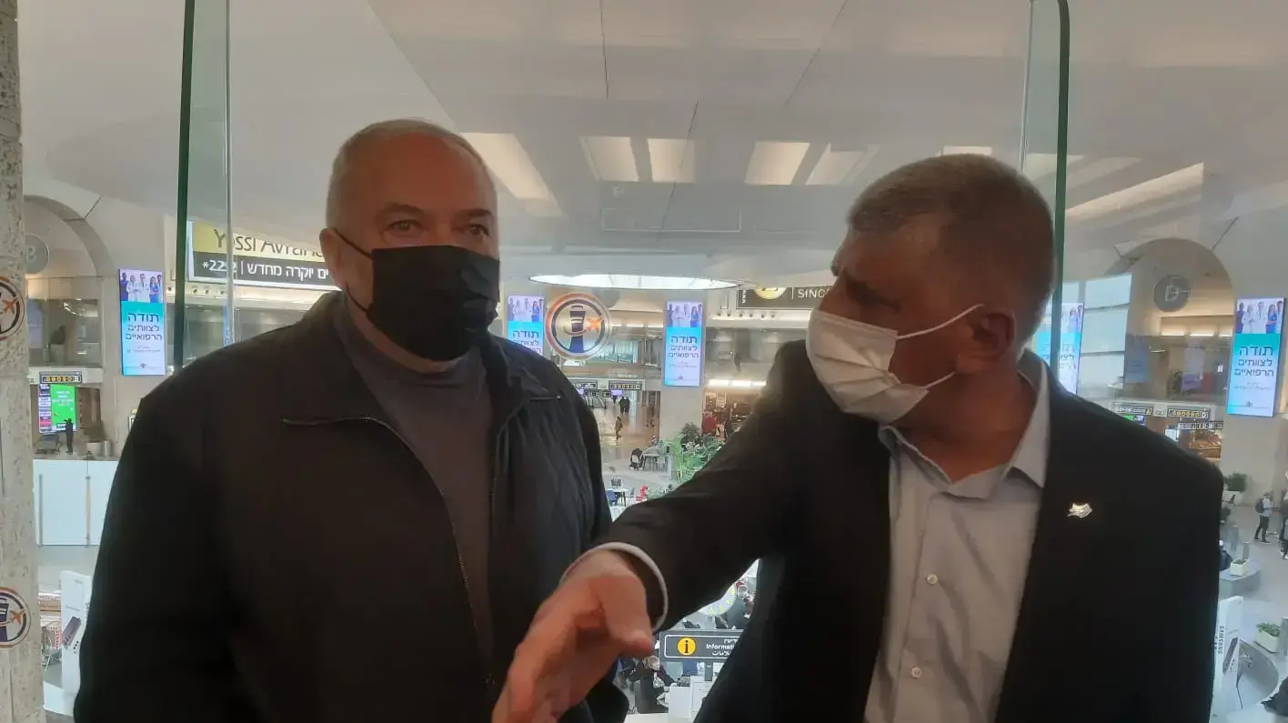 שר האוצר, אביגדור ליברמן במהלך ביקורו בנתב"ג 13 במרץ 2022 שר האוצר, אביגדור ליברמן במהלך ביקורו בנתב"ג 13 במרץ 2022